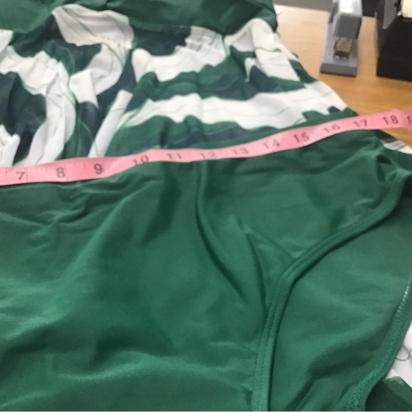 Acogna 2XL plus size green Tankini swimsuit NWT - Picture 5 of 11